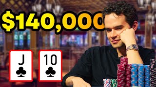 140000 Pot Won at SUPER HIGH STAKES Cash Game [upl. by Zetniuq]