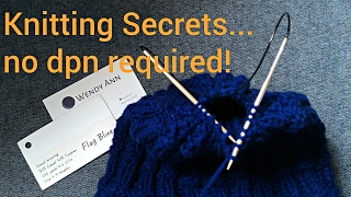 Knitting Tips  You Dont Have to Switch to Double Pointed Needles  Decrease with Circulars Only [upl. by Elli593]