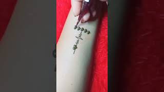 R naam ka tattoo mehndi design shorts viralvideo easymehndi mehndiart subscribe [upl. by Binah208]