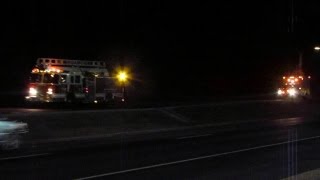 Roanoke City Engine 14 and Vinton Ambulance 21 Responding [upl. by Latoyia]