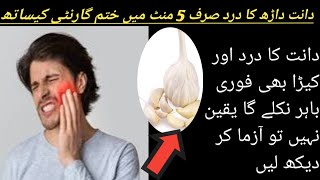 Tooth Pain Relief in a minute Teeth Pain Home Remedies Dant Dard Ka Ilaj [upl. by Lynad]