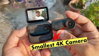 Smallest 4K Camera 🎥 4K videos in Your Thumb insta360 go3s camera a [upl. by Gnilrac]