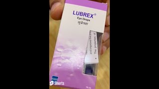 Lubrex eye drops  Tamil  Dr Syed Moosa  Eye Doctor [upl. by Ceciley945]