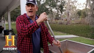 Swamp People A Crawfish Boil with the Edgars and Landrys  History [upl. by Enerod]