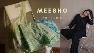 Meesho Kurti Haul  Kurti Sets Starting Rs350 [upl. by Demetris]