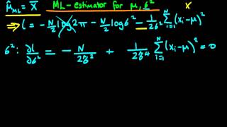 Maximum Likelihood estimators of population mean and variance  part 3 [upl. by Weisman333]