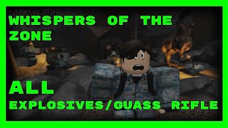 Roblox Whispers of the Zone RP all RocketGrenade Launchers Gamepass included [upl. by Arac702]