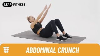 How to Do ABDOMINAL CRUNCHES [upl. by Tennes]