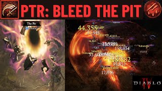 Diablo 4  Season 4 PTR Rend Barbarian Tier 50 Pit [upl. by Tisbee]