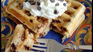 Chocolate Chip Waffle Recipe [upl. by Nya]