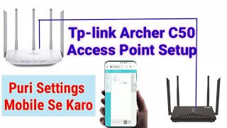 Tplink Archer C50 Access Point Setup  How To Access Point Setup Tplink Archer C50  tplink [upl. by Curzon]