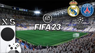 FIFA 23  Xbox Series S Gameplay  Real Madrid v PSG  UEFA Champions League [upl. by Alyakcim359]