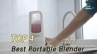 TOP 4 Best Portable Blender for Tasty Smoothies 2024 [upl. by Whatley]