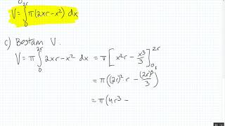 Matematik 4  Kapitel 3  Rotationsvolymer  Uppgift 3609 [upl. by See]