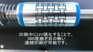 LED UV 円筒 スクリーン印刷機 [upl. by Waylan]