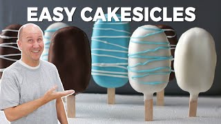 Easy Homemade Cakesicles Recipe [upl. by Ariamo]