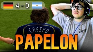 PAPELON ⚽🏆❌ KORY JUEGA MUNDIAL CON ARGENTINA EN PES 6 [upl. by Geraud]