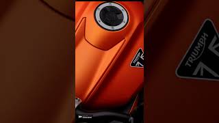 Triumph Street 765 Triple with a new colour varient Bajaj Orange 🟠🟠🟠🟠🟧🟧🟧🟧🟧 [upl. by Annawik418]