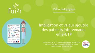 Implication et valeur ajoutée des patients intervenants en eETP  Rediffusion [upl. by Maude]