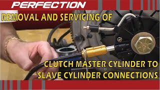 Removal and Servicing of Clutch Master Cylinder to Slave Cylinder Connections [upl. by Neve]