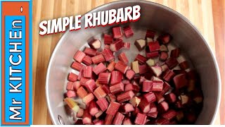 HOW TO STEW RHUBARB  a simple recipe [upl. by Rollie]