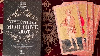 REVIEW  Visconti Di Modrone Tarot  Lo Scarabeo Museum Quality [upl. by Quillan769]