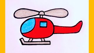 How to draw a helicopter Helicopter Drawing Step by Step art drawing [upl. by Prem]