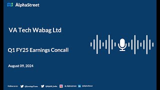 VA Tech Wabag Ltd Q1 FY202425 Earnings Conference Call [upl. by Yelwah654]