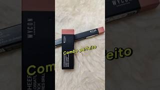 Combo perfeito da WYCONcosmetics combo lipliner glossylips shorts [upl. by Htebazie]