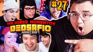 REACCIONANDO A MEJORES MOMENTOS EN DEDSAFIO MINECRAFT 3 DIA 27 [upl. by Bully12]