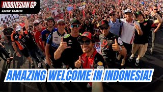 Marc Marquez and other riders GO WILD with the fans in Mataram ahead of Indonesia GP [upl. by Airres]