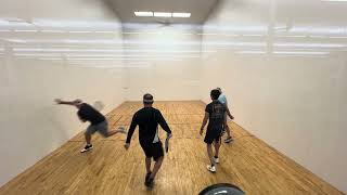 10192024 g2 AmirBrandon vs HugoChris doubles racquetball at South LAF Austin TX [upl. by Xylia920]