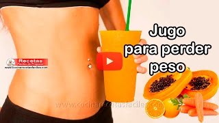 Jugo de Papaya naranja y zanahoria para perder peso [upl. by Adamina28]