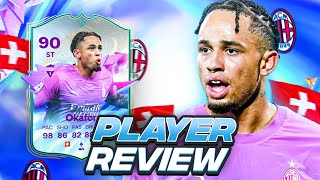 5⭐4⭐ 90 FUTURE STARS EVOLUTION OKAFOR PLAYER REVIEW  FC 24 Ultimate Team [upl. by Anitel]