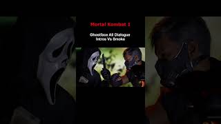 Mortal Kombat 1  Ghostface All Dialogue Intros Vs Scorpion And Smoke [upl. by Hareemas]