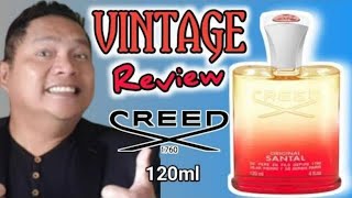 CREED ORIGINAL SANTAL FRAGRANCE REVIEW  VINTAGE 120ML [upl. by Dnalyr]