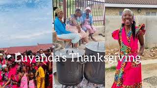 Luyandas thanksgiving South African Youtuber Thato Matli [upl. by Lorrimor]