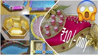 OMG DIY Wedding tray at Rs10😱 diy wedding weddingdecor craft [upl. by Naie]