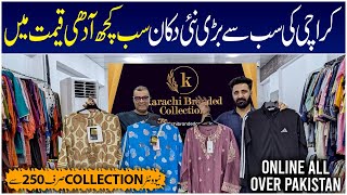 Grand Opening  Karachi Branded Collection New Sale  Branded Dresses  Kids Garment  Home Textile [upl. by Sherburn]