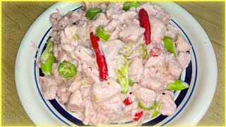 How to Cook Chicken Bicol Express  Delicious and Creamy Bicol Express Recipe  Suerte Cooking [upl. by Wales]