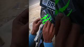 TVs raider headlight sticker 🤑👀 youtubeshorts trending viralvideo [upl. by Haramat699]