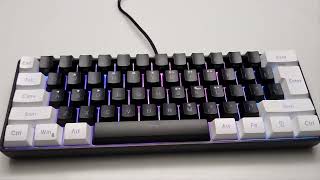 HXSJ V700 61 Keys Gaming RGB USB Keyboard  2023 New Release Edition [upl. by Aihsercal189]