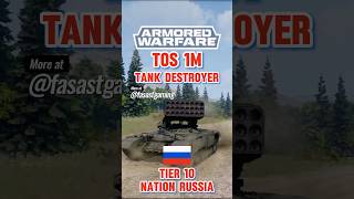 🇷🇺 Heavy Rocket Launcher  TOS1M Buratino  Tier X TD  Armored Warfare armoredwarfare tankgame [upl. by Ardiekal]