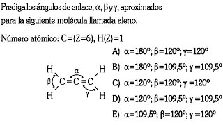 ENLACE QUIMICO  GEOMETRIA MOLECULAR EJERCICIO RESUELTO admisión universidadingenieríaQuímica [upl. by Heather190]