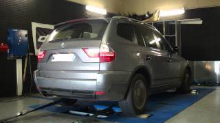 BMW X3 20d 177cv  208cv reprogrammation moteur dyno digiservices [upl. by Eatnoed]