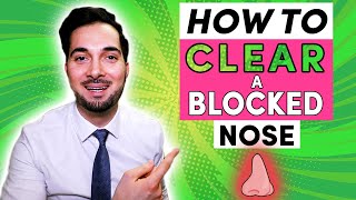 Stuffy Nose  How To Get Rid Of A Stuffy Nose Clear Blocked Nasal Congestion [upl. by Farrish]