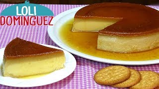 FLAN CON GALLETAS DE LA ABUELA SIN HORNO MUY FÁCIL Y RÁPIDO Loli Domínguez  Recetas paso a paso [upl. by Aisatan]