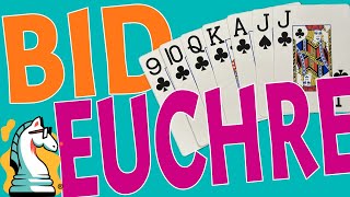 How to Play Bid Euchre  will you shoot the moon [upl. by Camel]