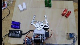 Arduino based robot arm color sortingmetal amp nonmetal sorting [upl. by Champaigne]