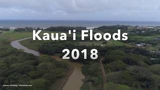 Kauai Floods 2018  Anahola amp Keapana Valley Damage [upl. by Nedap]